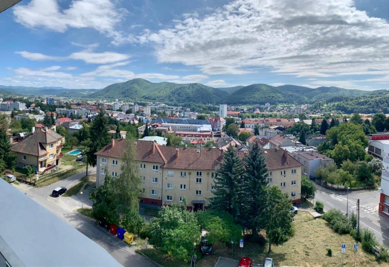 Bl City View Apartment, 24Hr Self Check-In, Free Private Parking, Panoramic View From Balcony, 5-Minute Walk To City Centre Banská Bystrica Exterior foto